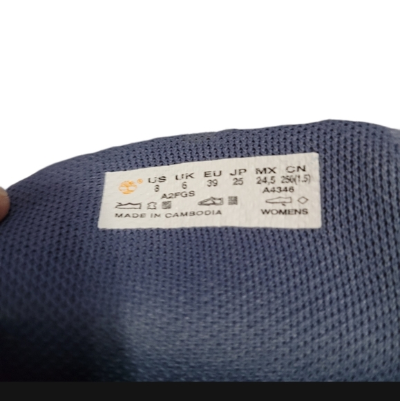 Timberland Londyn High-Top Sneaker Boots Women's Size 8 Blue - Picture 2 of 12